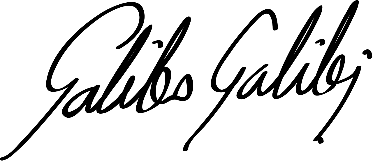 Galileo Galilei – podpis