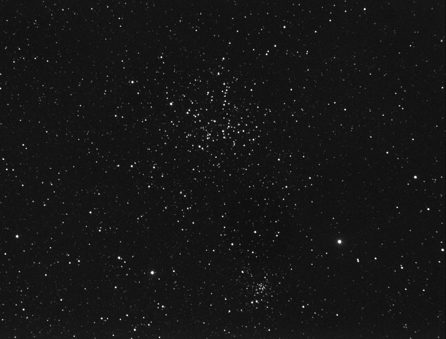 Messier 38 na amatérském snímku. Autor: Ole Nielsen