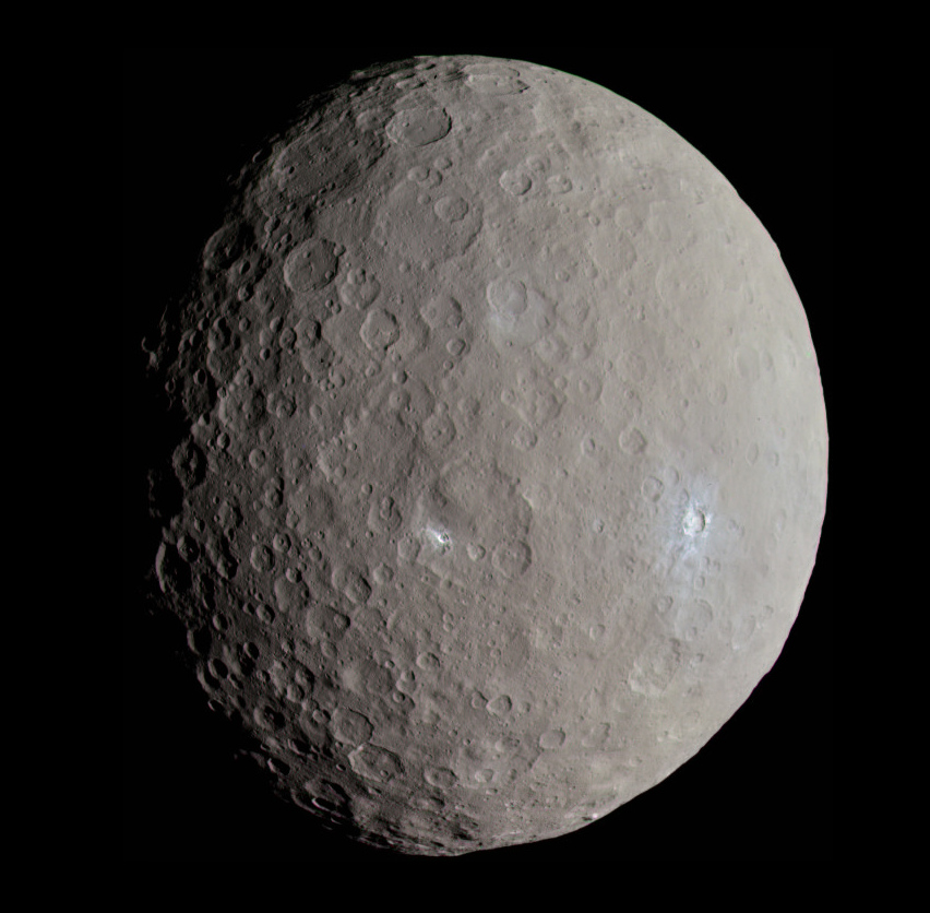 Ceres zachycená sondou Dawn 19. února 2015.