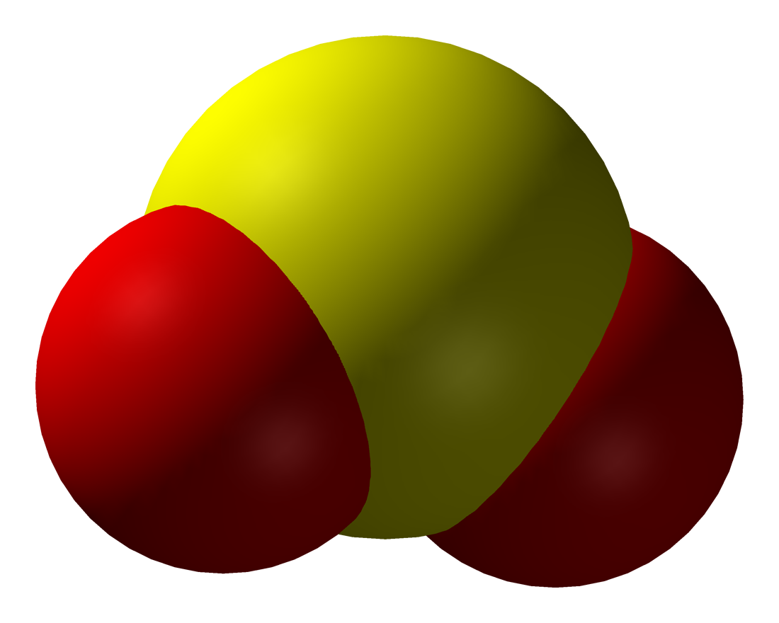 3D model molekuly SO2